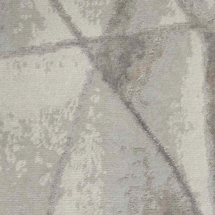 Christopher Guy Wool & Silk Grey CGS32 Wool Contemporary Area Rug - 8 Ft x Square