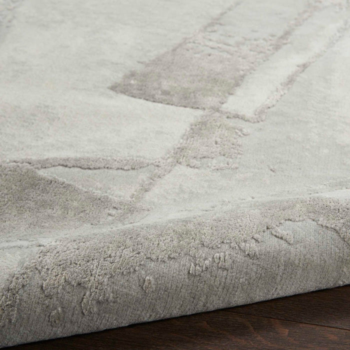 Christopher Guy Wool & Silk Grey CGS32 Wool Contemporary Area Rug - 12 Ft x Square