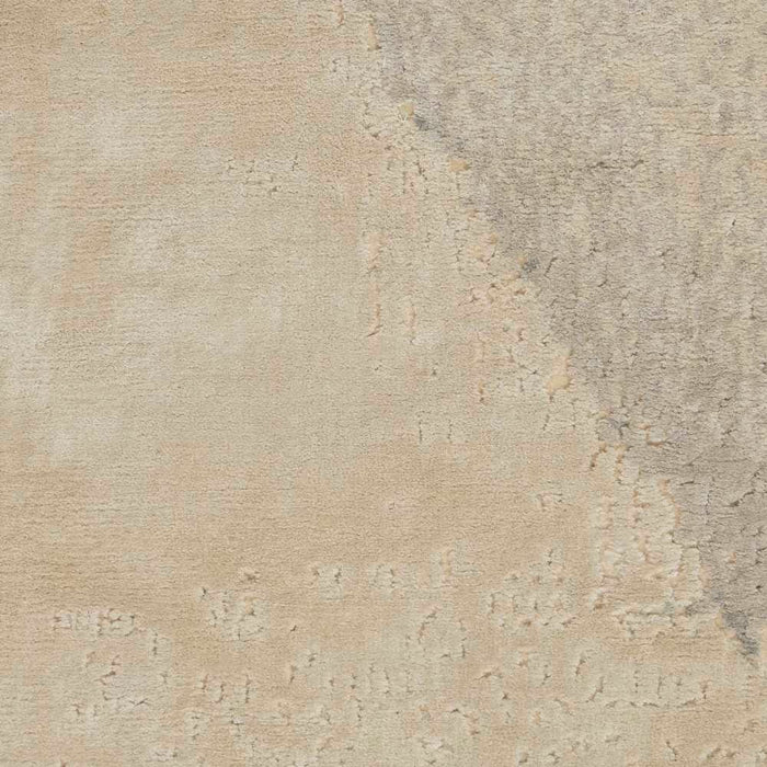 Christopher Guy Wool & Silk Ivory Grey CGS33 Wool Area Rug - 12 Ft x Round
