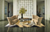 Christopher Guy Wool & Silk Gold Black CGS36 Wool Blend Contemporary Area Rug - 6 Ft x Round