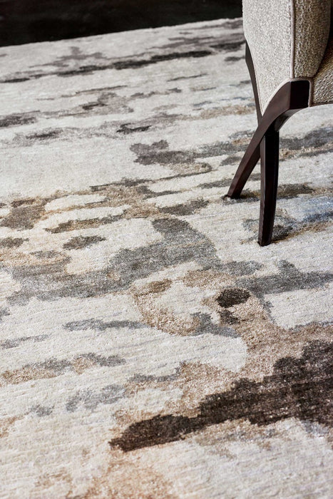 Christopher Guy Wool Natural CGW05 Wool Blend Contemporary Area Rug - 6 Ft x Round