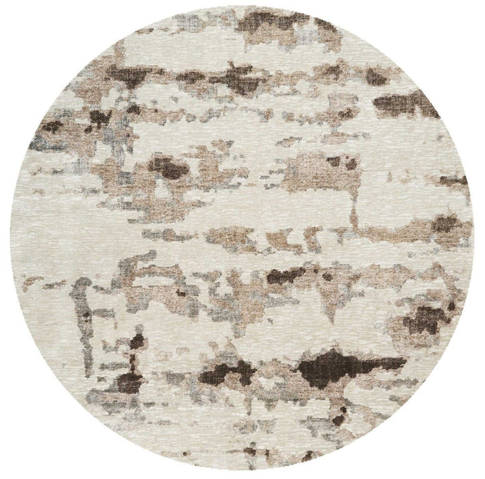 Christopher Guy Wool Natural CGW05 Wool Blend Contemporary Area Rug - 6 Ft x Round