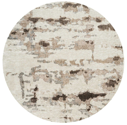 Christopher Guy Wool Natural CGW05 Wool Blend Contemporary Area Rug - 8 Ft x Round