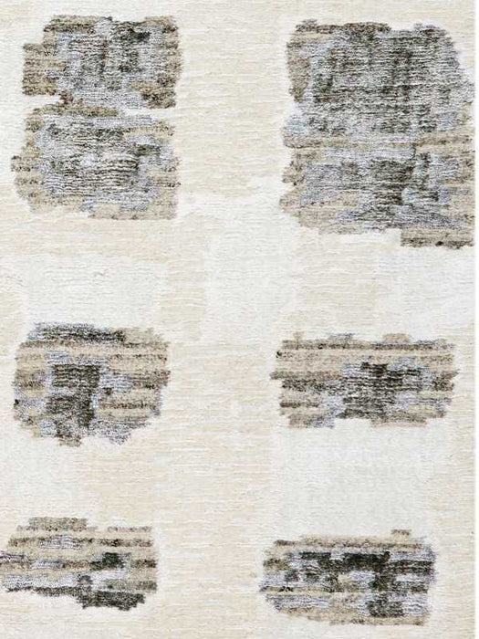 Christopher Guy Wool Marble White Misted Morning CGW12 Wool Blend Contemporary Area Rug - 12 Ft x Square