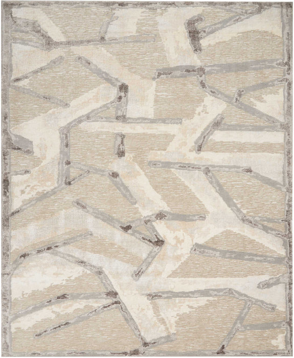 Christopher Guy Wool Eggshell Misted Morning CGW16 Wool Blend Contemporary Area Rug - 10 Ft x Round