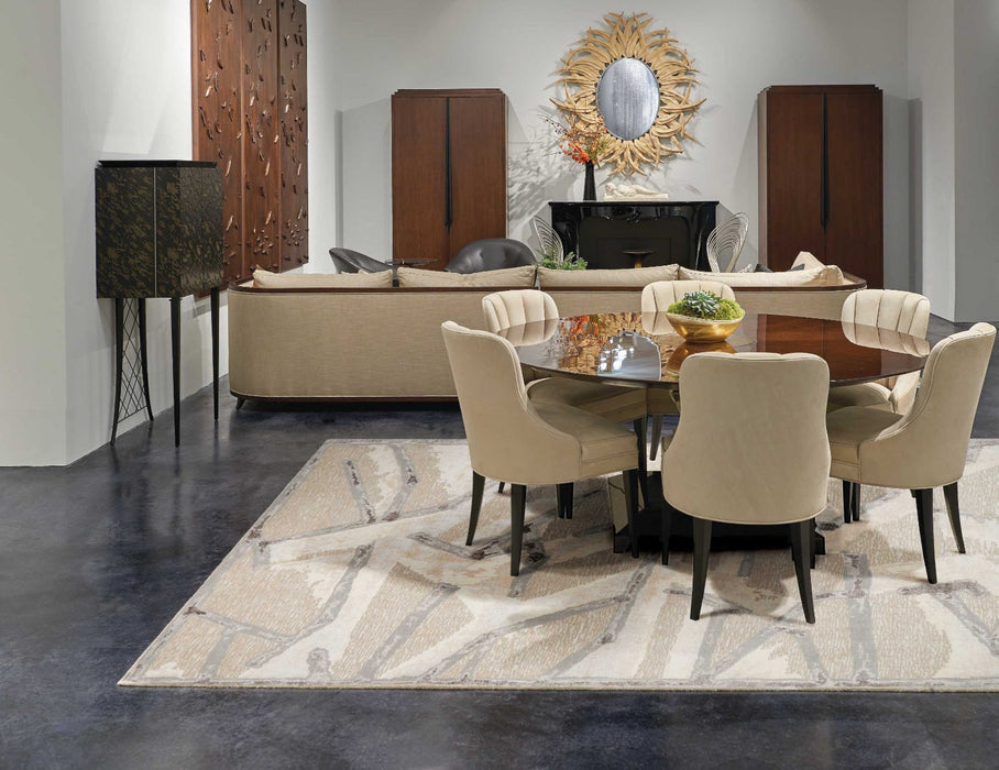 Christopher Guy Wool Eggshell Misted Morning CGW16 Wool Blend Contemporary Area Rug - 12 Ft x Round
