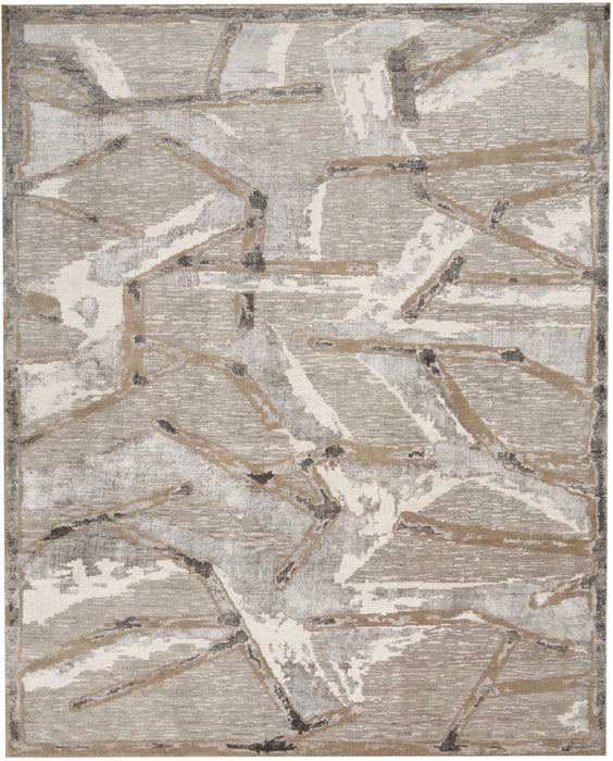 Christopher Guy Wool Silver CGW16 Wool Blend Contemporary Area Rug - 6 Ft x Round
