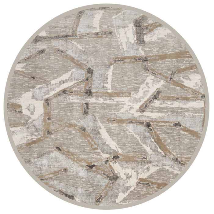 Christopher Guy Wool Silver CGW16 Wool Blend Contemporary Area Rug - 12 Ft x Square