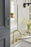 Urbanite Zinc & Aluminum Champagne Bronze / Matte Black Cabinet Pull 21
