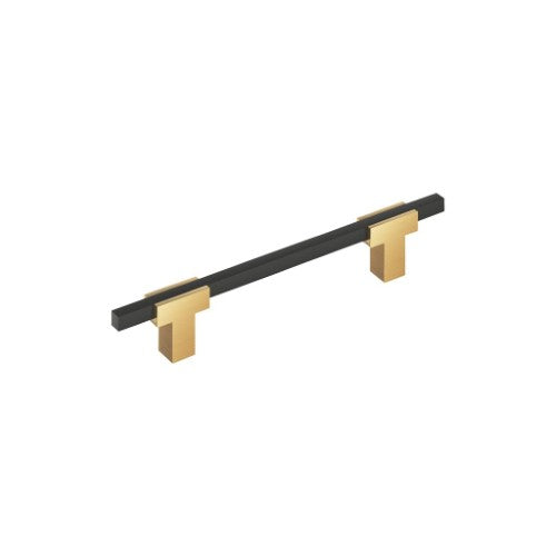 Urbanite Zinc & Aluminum Champagne Bronze / Matte Black Cabinet Pull 3