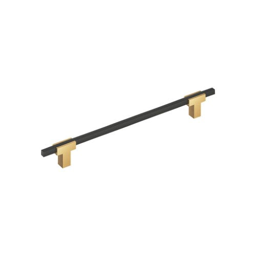 Urbanite Zinc & Aluminum Champagne Bronze / Matte Black Cabinet Pull 6