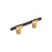 Urbanite Zinc & Aluminum Champagne Bronze / Matte Black Cabinet Pull 1