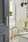 Urbanite Zinc & Aluminum Champagne Bronze / White Cabinet Pull 20