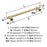Winsome Zinc Champagne Bronze Appliance Pull 4