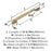 Highland Ridge Zinc Champagne Bronze Appliance Pull 4