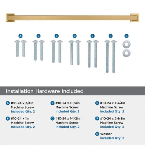 Lintel Zinc Champagne Bronze Appliance Pull 6