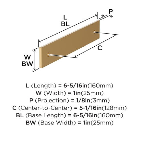 Ladera Zinc Champagne Bronze Cabinet Backplate 18