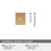 Ladera Zinc Polished Chrome Cabinet Backplate 3