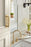 Medora Zinc Champagne Bronze Cabinet Backplate 32