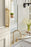 Medora Zinc Champagne Bronze Cabinet Backplate 34
