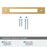 Medora Zinc Champagne Bronze Cabinet Backplate 27