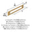 Medora Zinc Champagne Bronze Cabinet Backplate 12