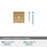 Thoreau Zinc Champagne Bronze Cabinet Backplate 3