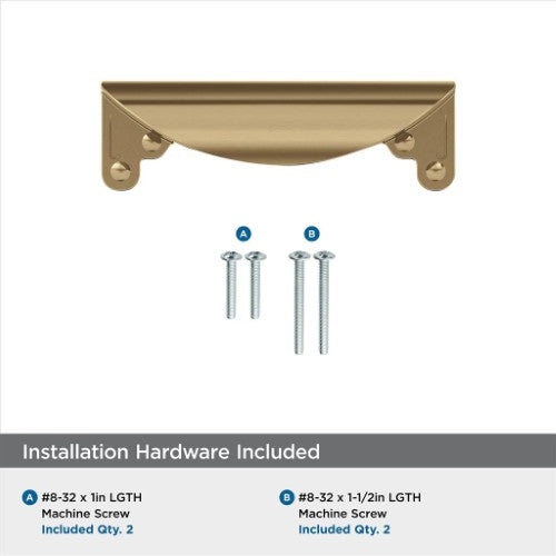 Inspirations Zinc Champagne Bronze Cabinet Pull 3