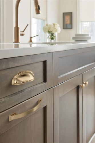 Ashby Zinc Champagne Bronze Cabinet Pull 5