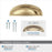 Ashby Zinc Champagne Bronze Cabinet Pull 3