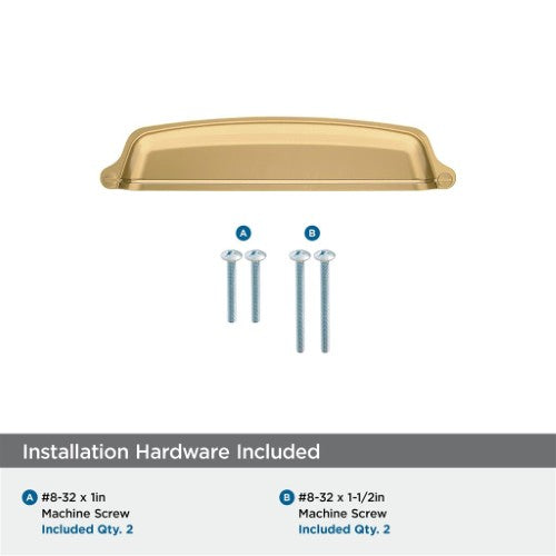 Stature Zinc Champagne Bronze Cabinet Pull 3