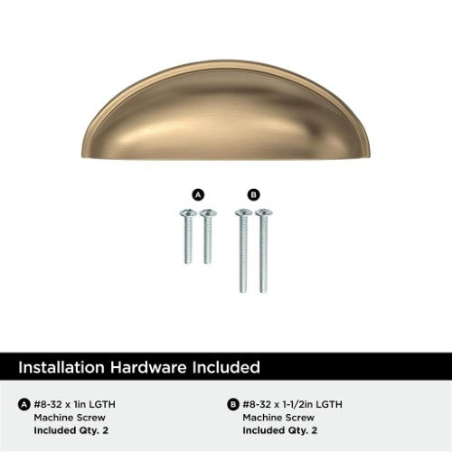 Ravino Zinc Champagne Bronze Cabinet Pull 3