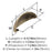 Ravino Zinc Champagne Bronze Cabinet Pull 2