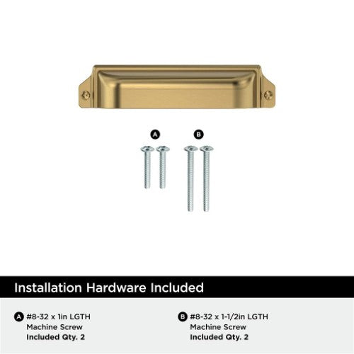 Haven Zinc Champagne Bronze Cabinet Pull 3