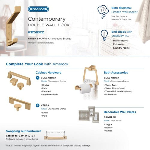 Emerge Zinc Champagne Bronze Hook 9