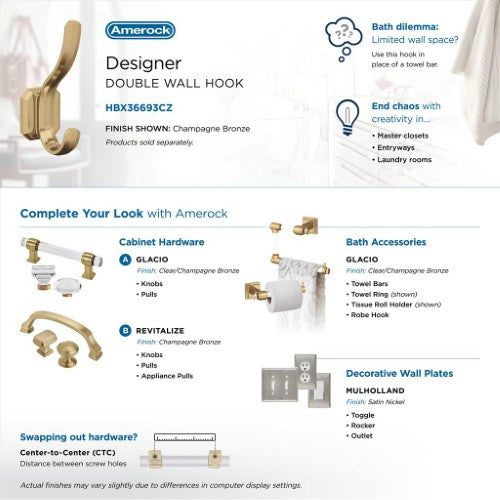 Granlyn Zinc Champagne Bronze Hook 9