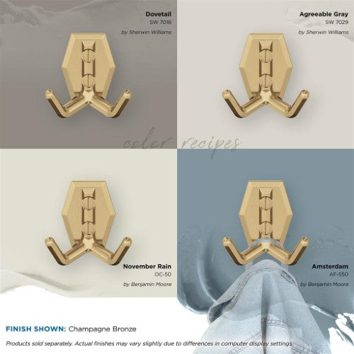 Benton Zinc Champagne Bronze Hook 6