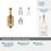 Alder Zinc Champagne Bronze Hook 3