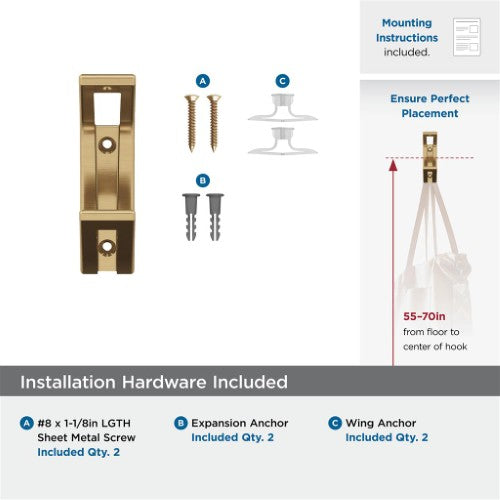 Avid Zinc Champagne Bronze Hook 3