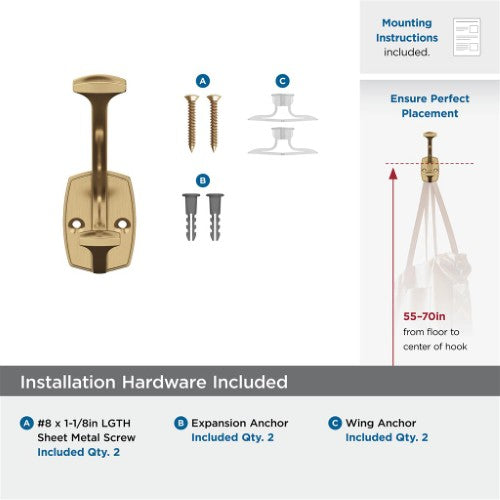 Vicinity Zinc Champagne Bronze Hook 3