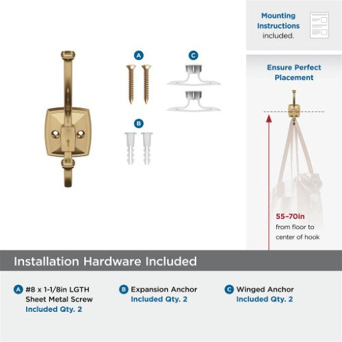 Kinsale Zinc Champagne Bronze Hook 3