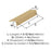 Edge Pulls Aluminum Champagne Bronze Cabinet Pull 6