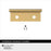 Streamline II Zinc Champagne Bronze Cabinet Pull 11