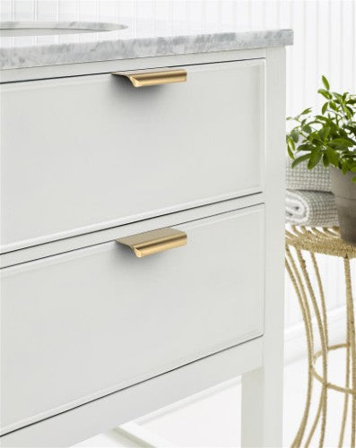 Streamline Tab Zinc Champagne Bronze Cabinet Pull 7