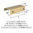 Streamline Tab Zinc Champagne Bronze Cabinet Pull 4