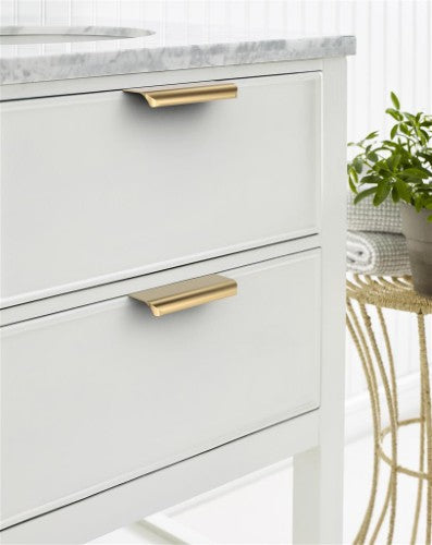 Streamline Tab Zinc Champagne Bronze Cabinet Pull 8
