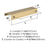 Streamline Tab Zinc Champagne Bronze Cabinet Pull 5