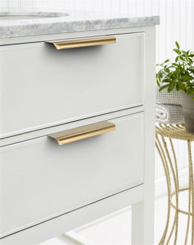 Streamline Tab Zinc Champagne Bronze Cabinet Pull 10