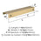 Streamline Tab Zinc Champagne Bronze Cabinet Pull 6