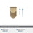 Inspirations Zinc Champagne Bronze Cabinet Pull 3
